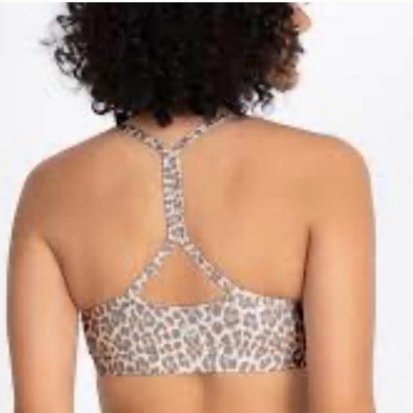 Johnny Was Calme Cross Back Leopard Sports Bra - Picture 2 of 6